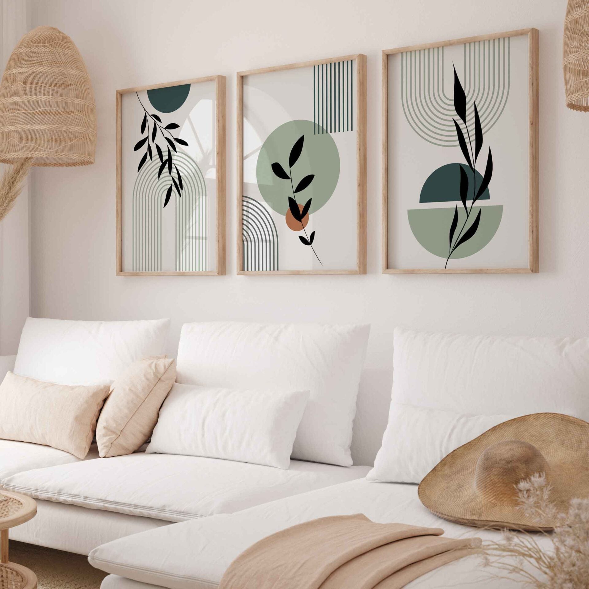Green Abstract Wall Art