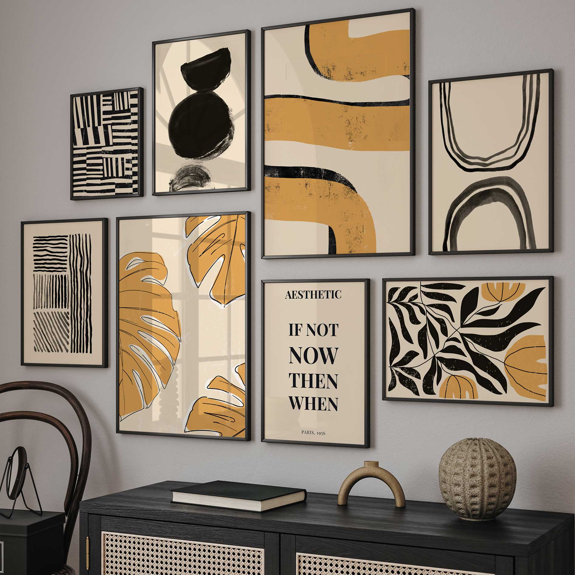 Eclectic Abstraction Set Wall Art