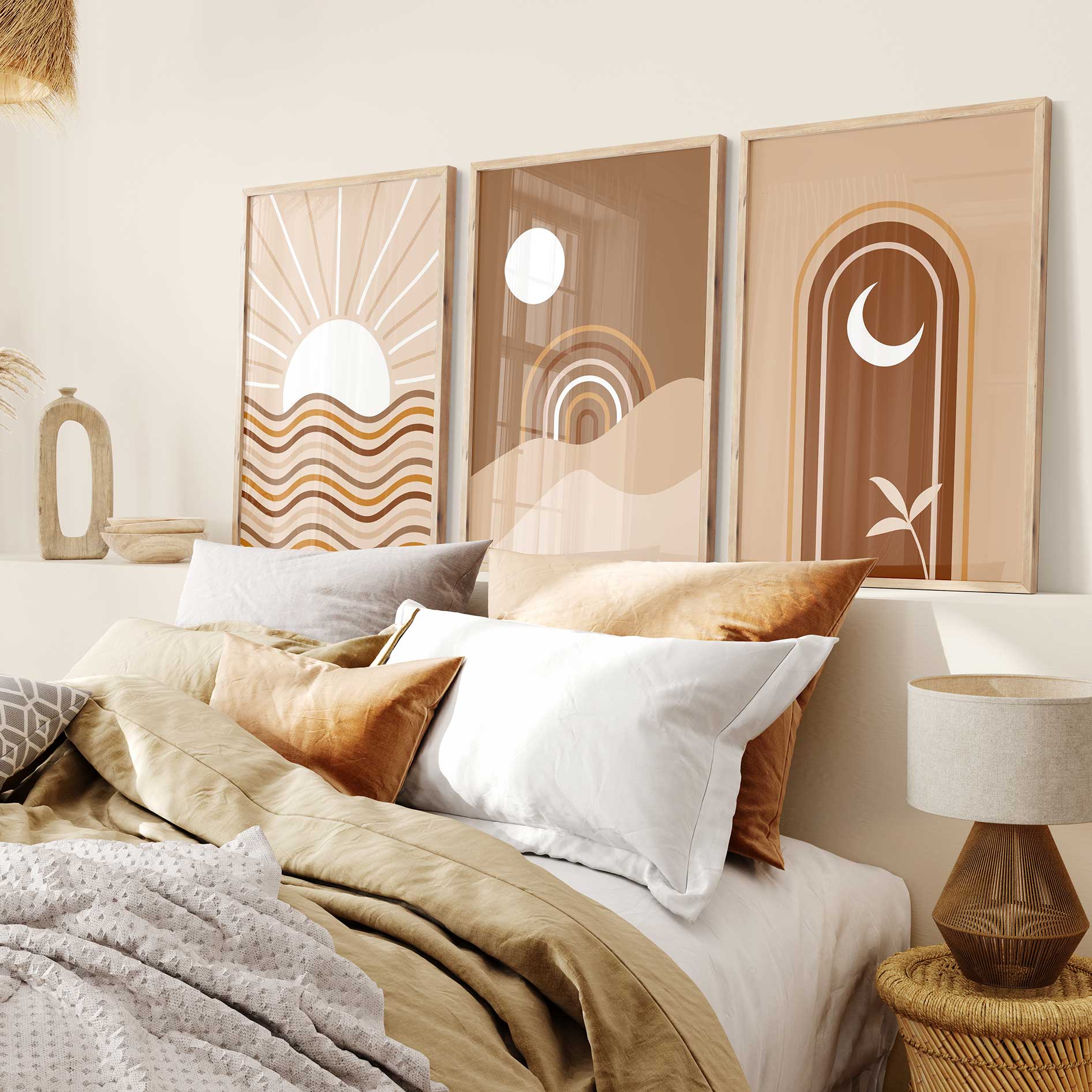 Neutral Tone Abstract Wall Art