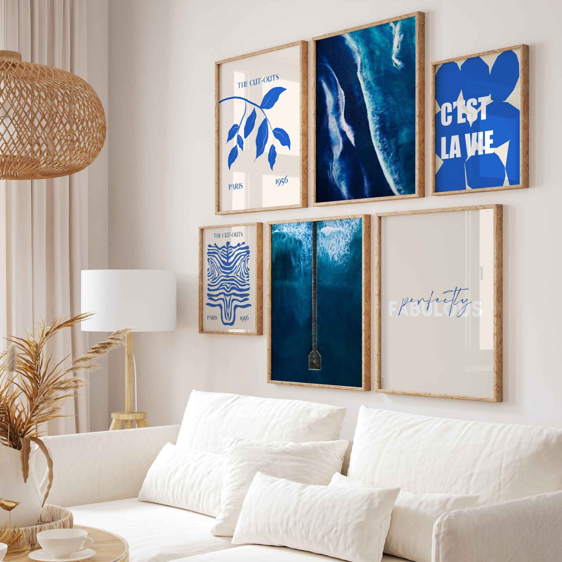 Blue Preppy Wall Art