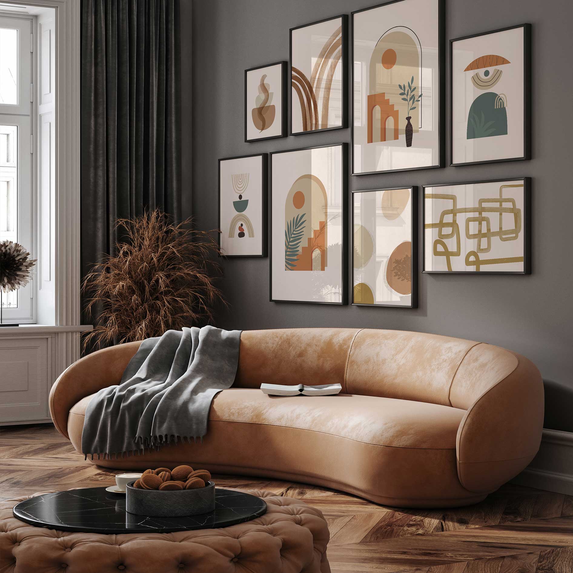 Neutral Tones Abstract Wall Art