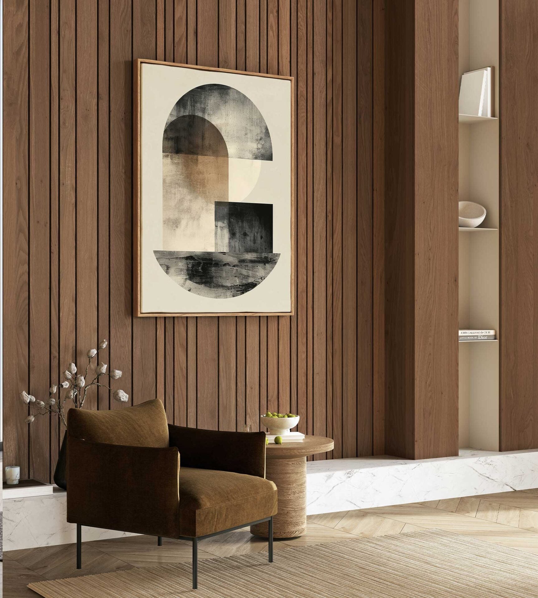 Bohemian Abstract Framed Canvas