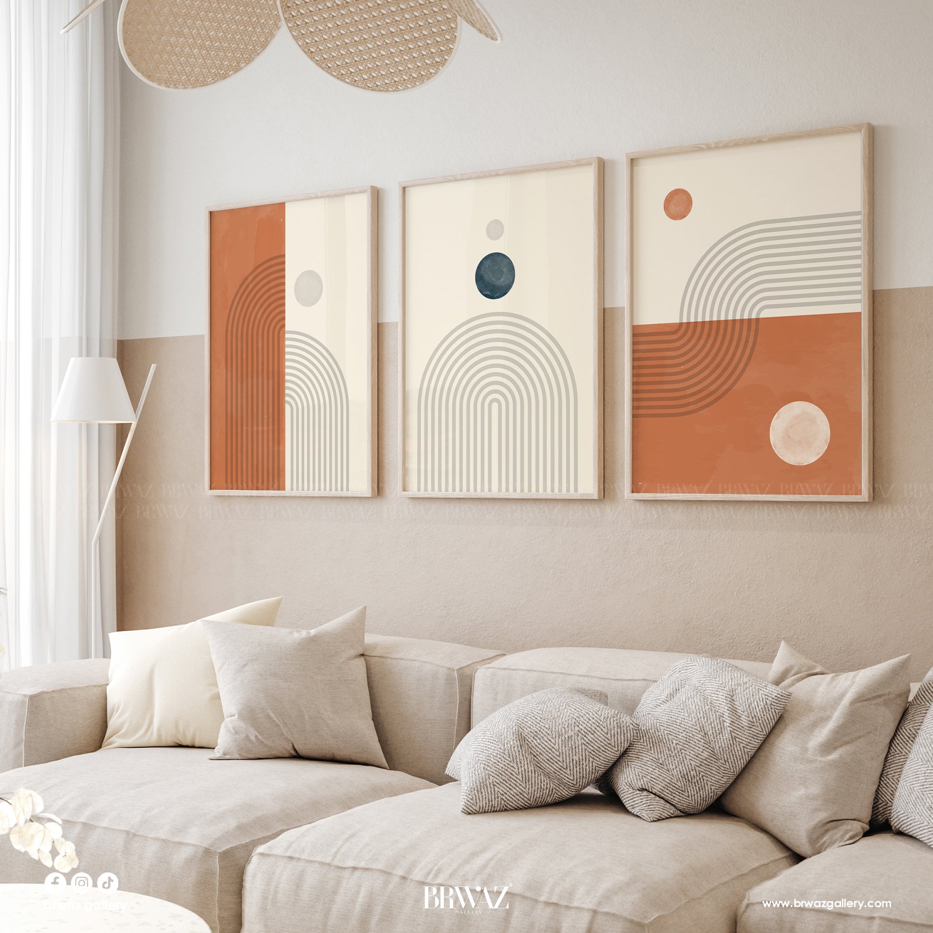 Geometric Trio Wall Art