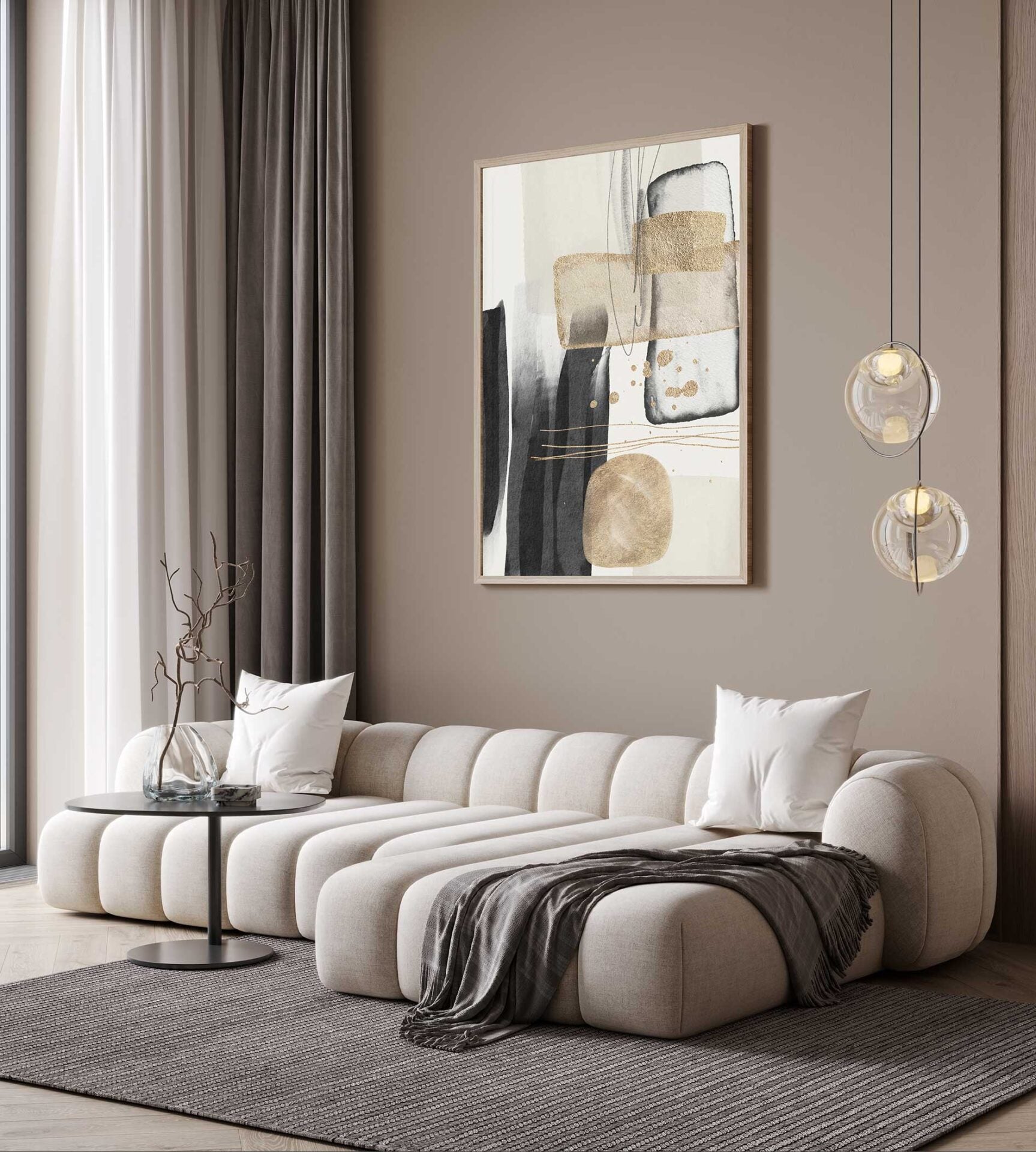 Golden Touch Framed Canvas