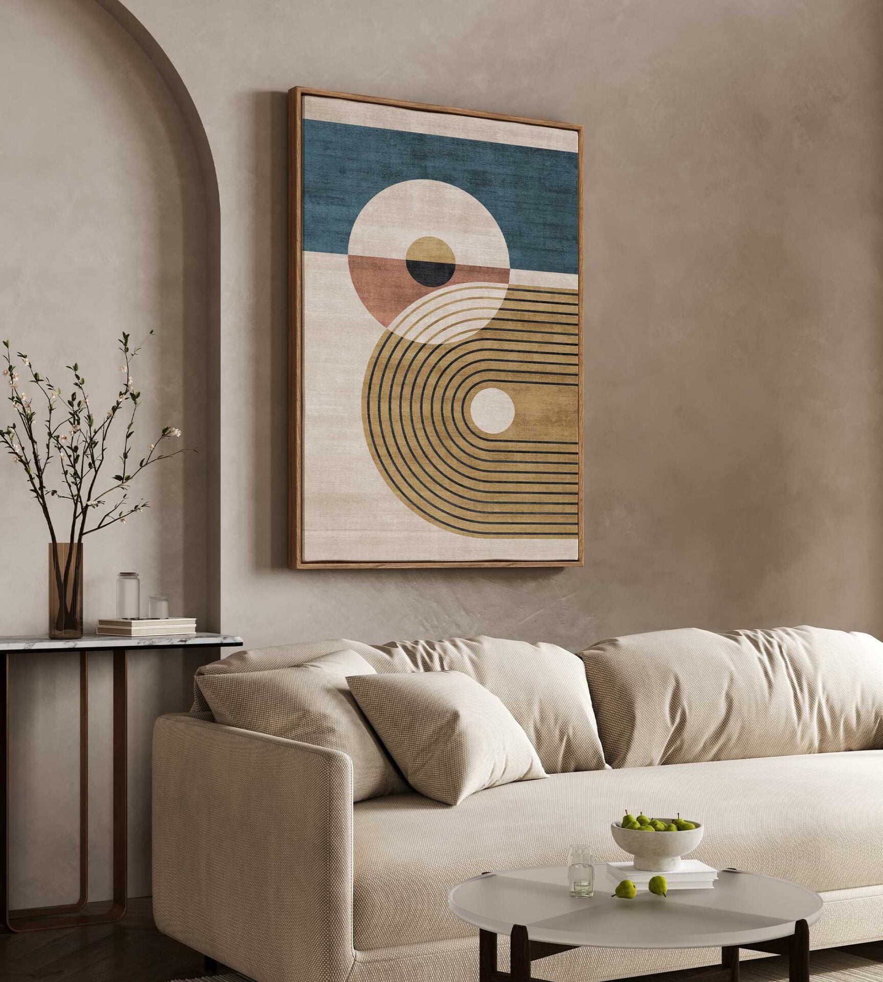 Balance Flow Framed Canvas