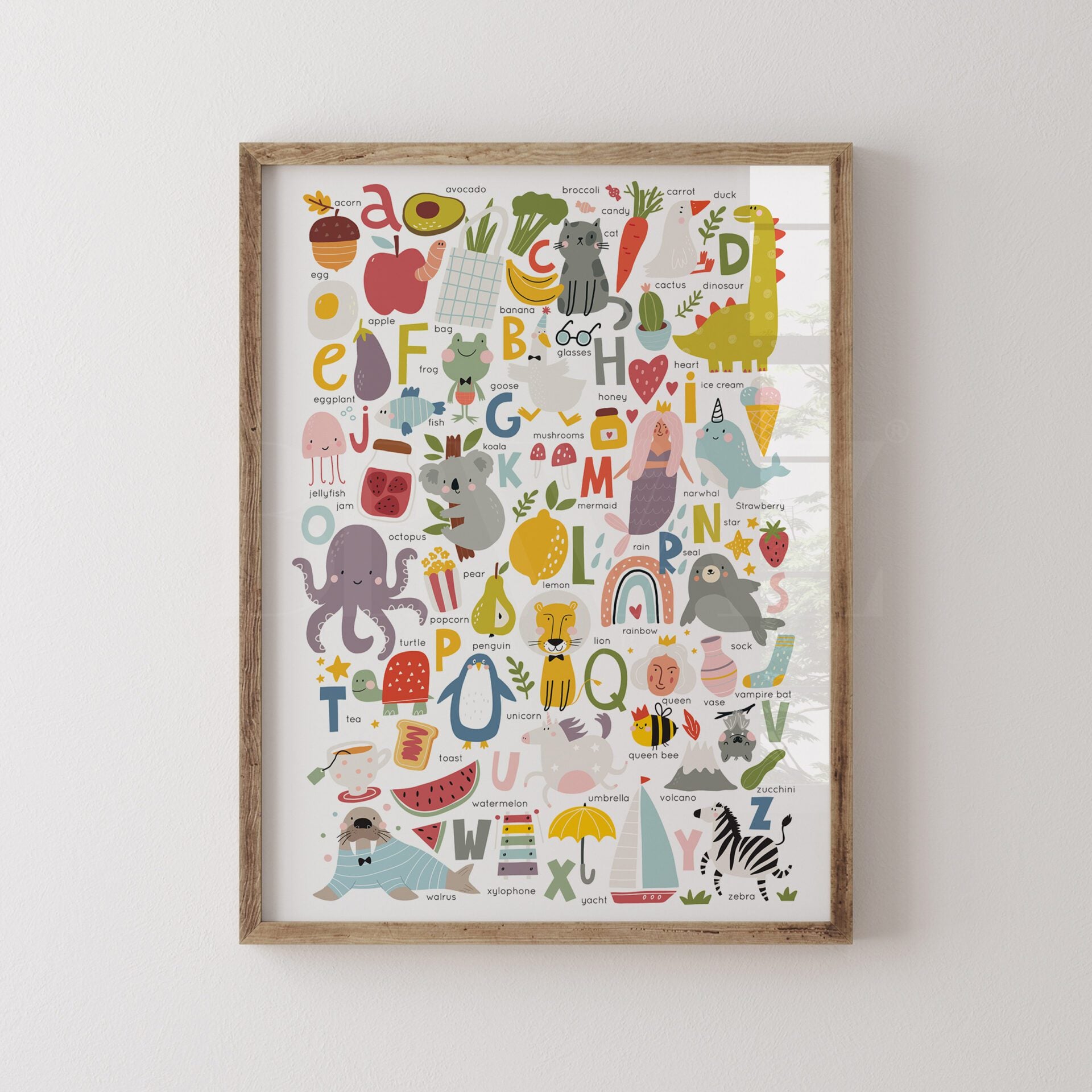 Animal Alphabet Wall Art