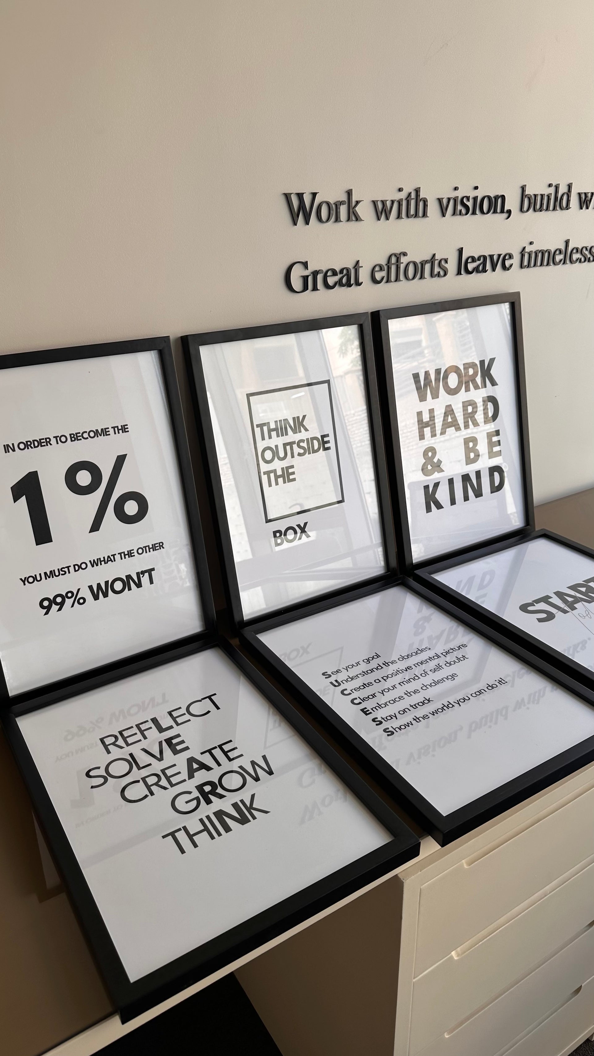 Modern Motivation Set Wall Art