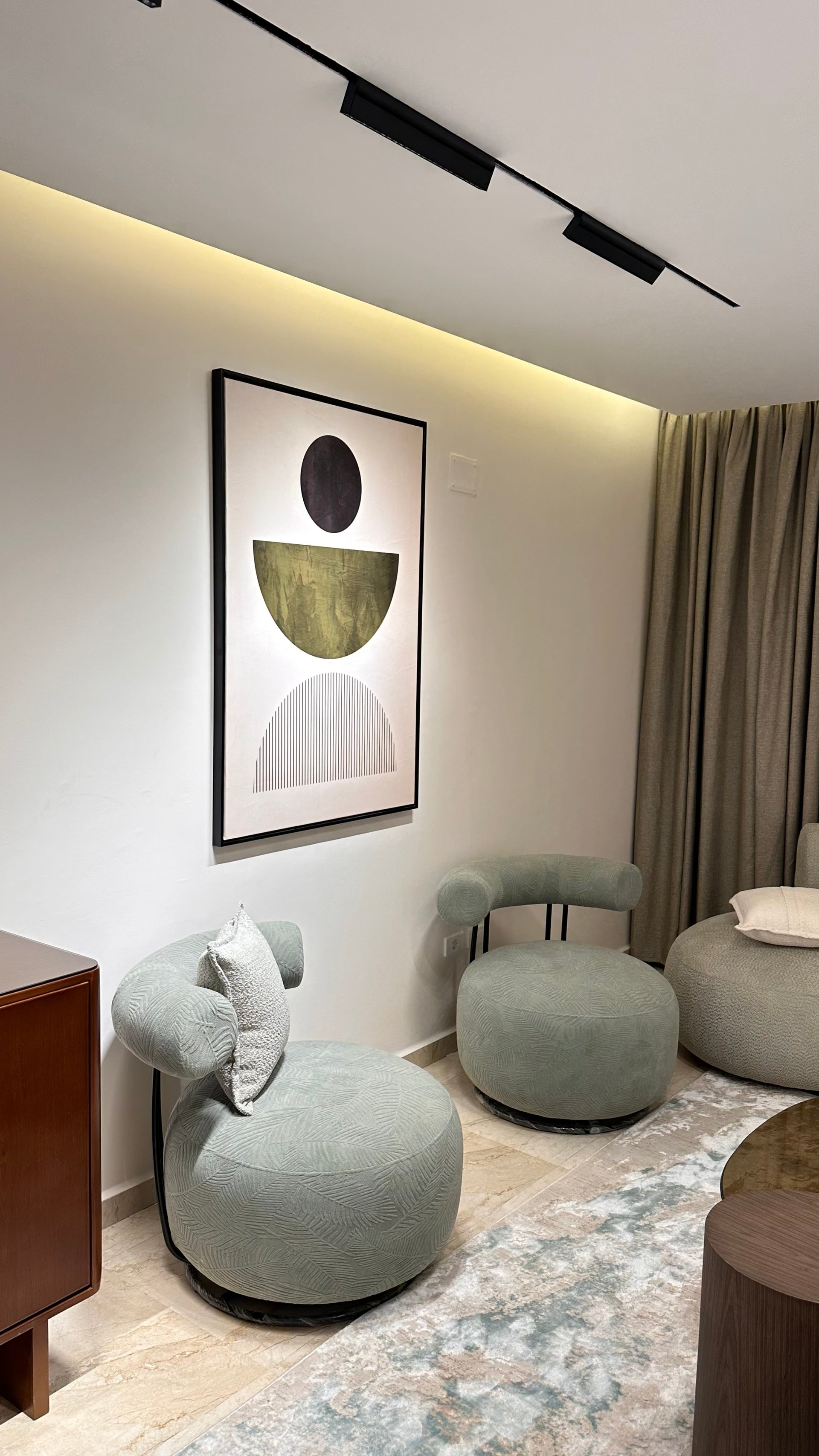 Abstract Patterning Framed Canvas