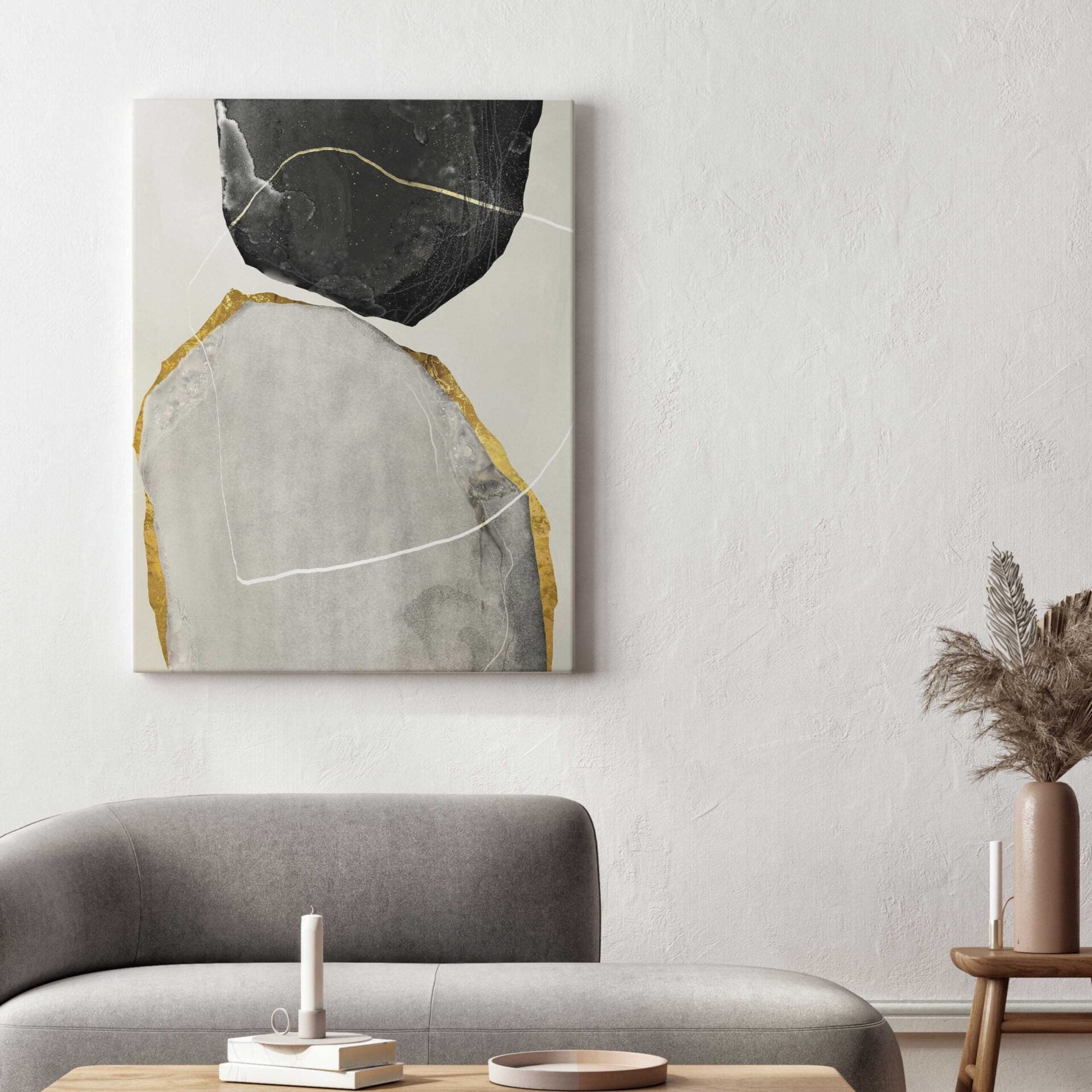 Abstract Stony, Canvas Wall Art