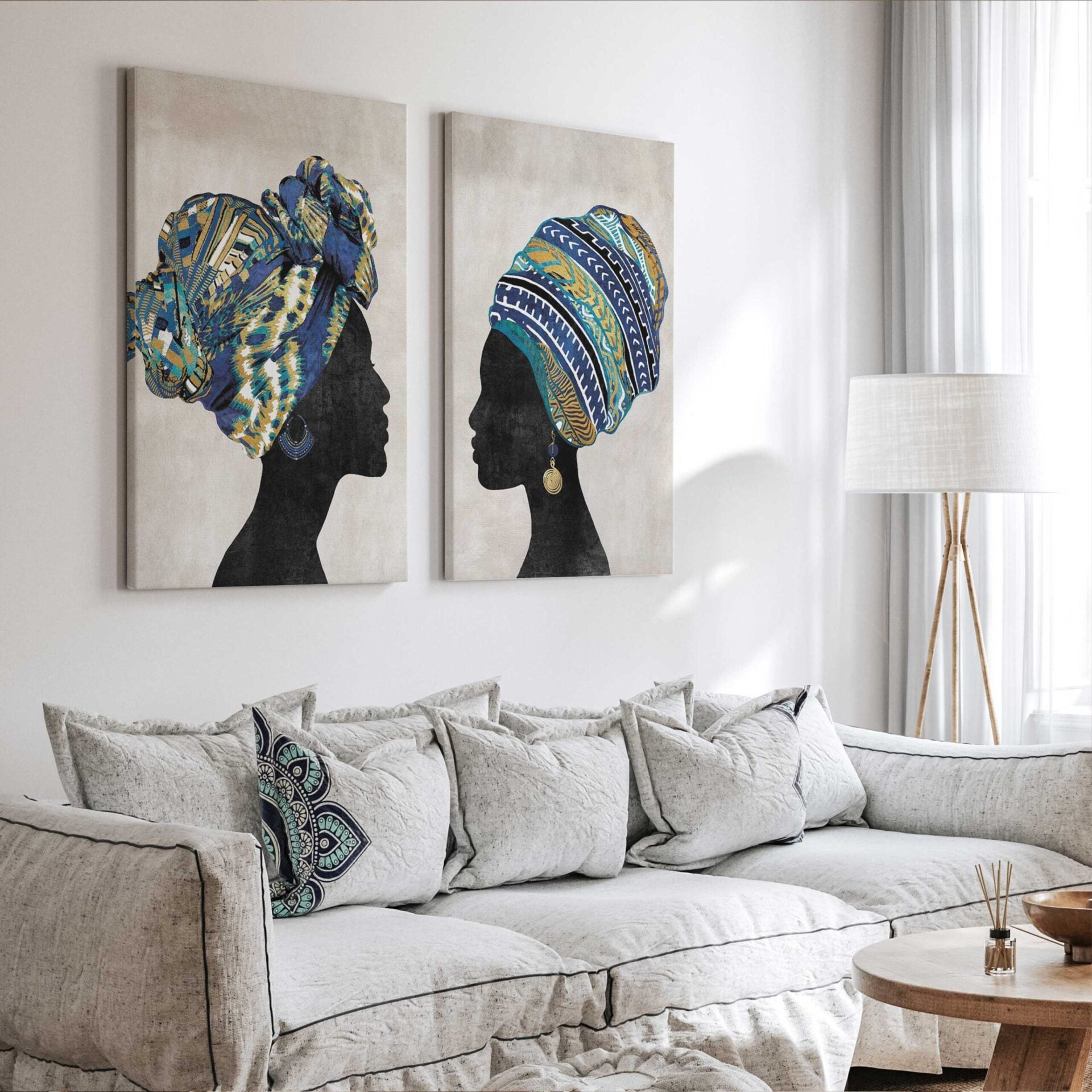 African Style Canvas Wall Art