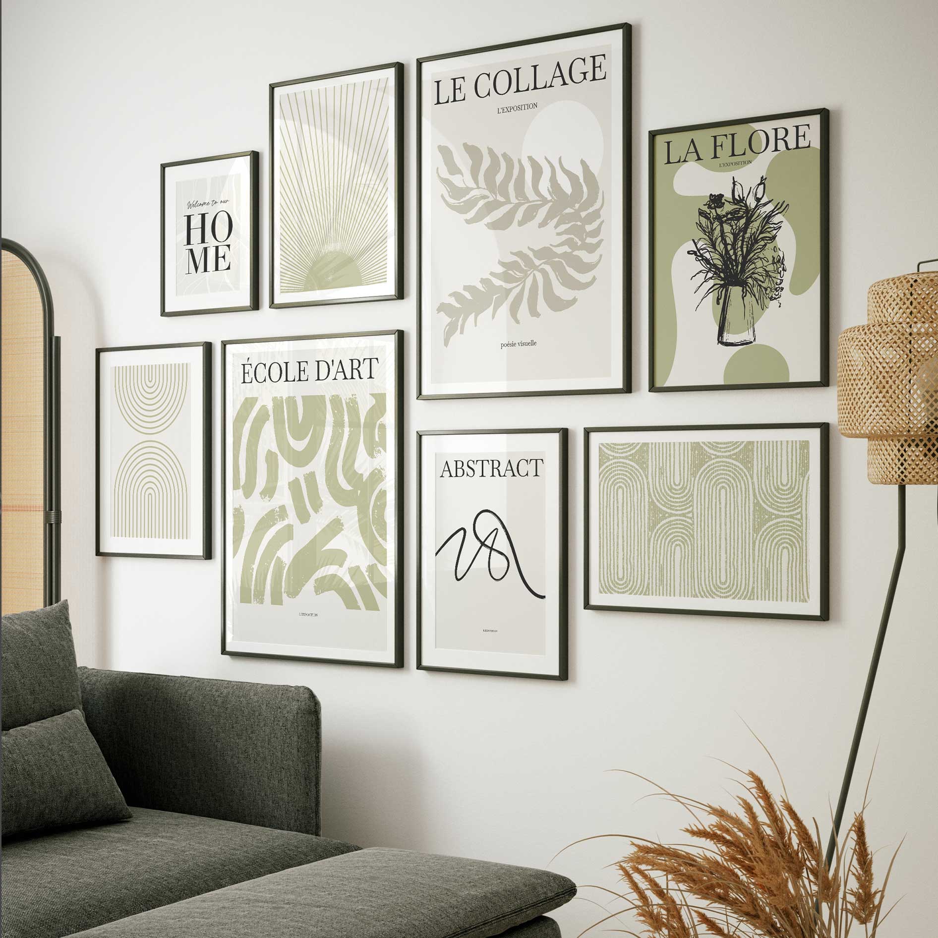Green Aesthetic Wall Art