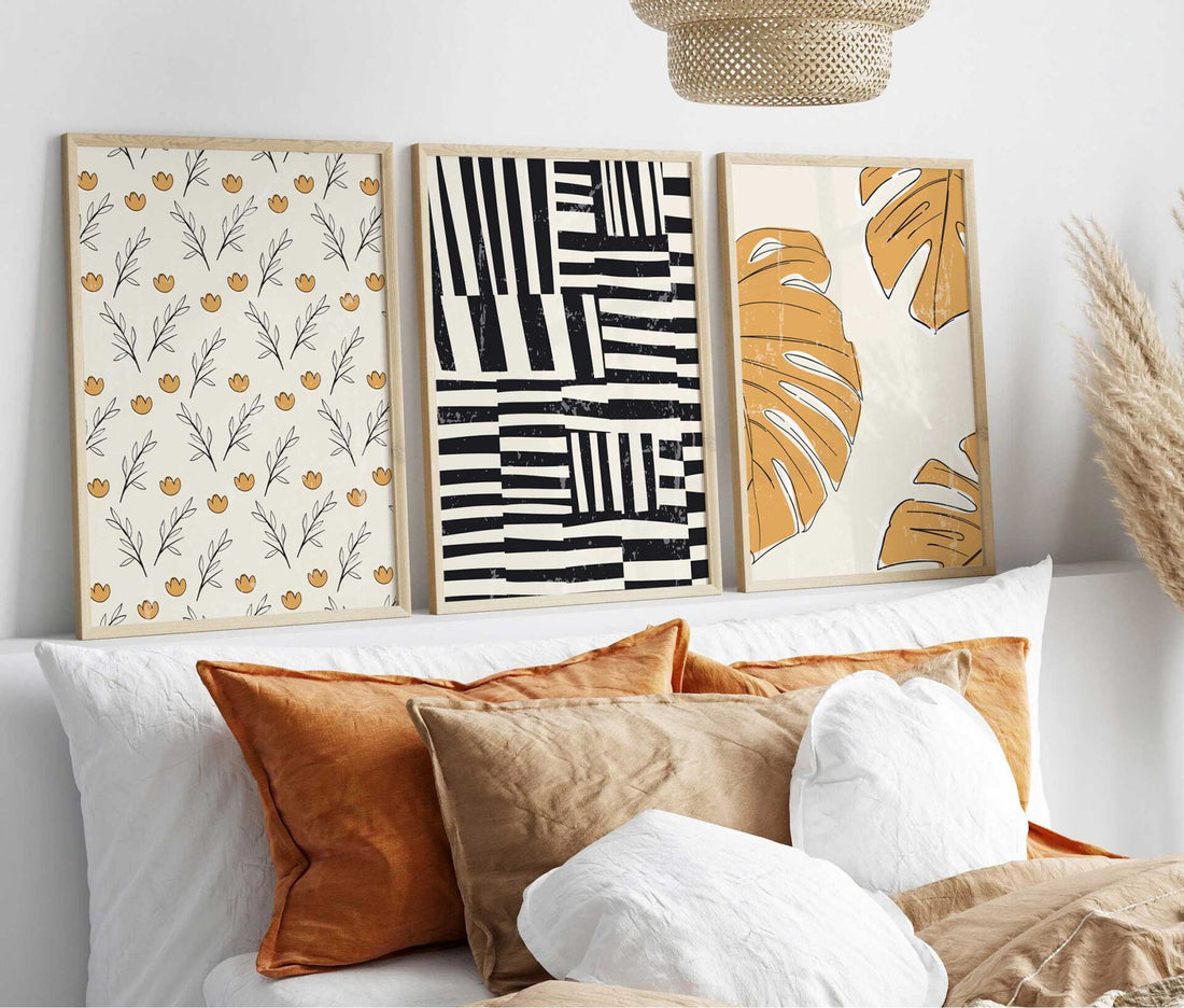 A Set Of Three Matching Aesthetic Wall Art