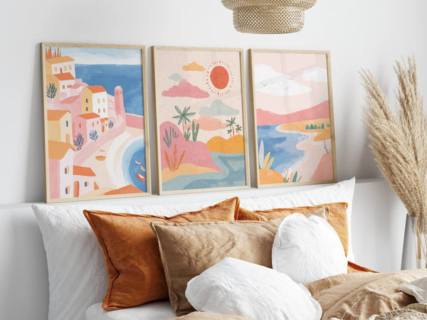 Abstract Sun & Coastal Wall Art