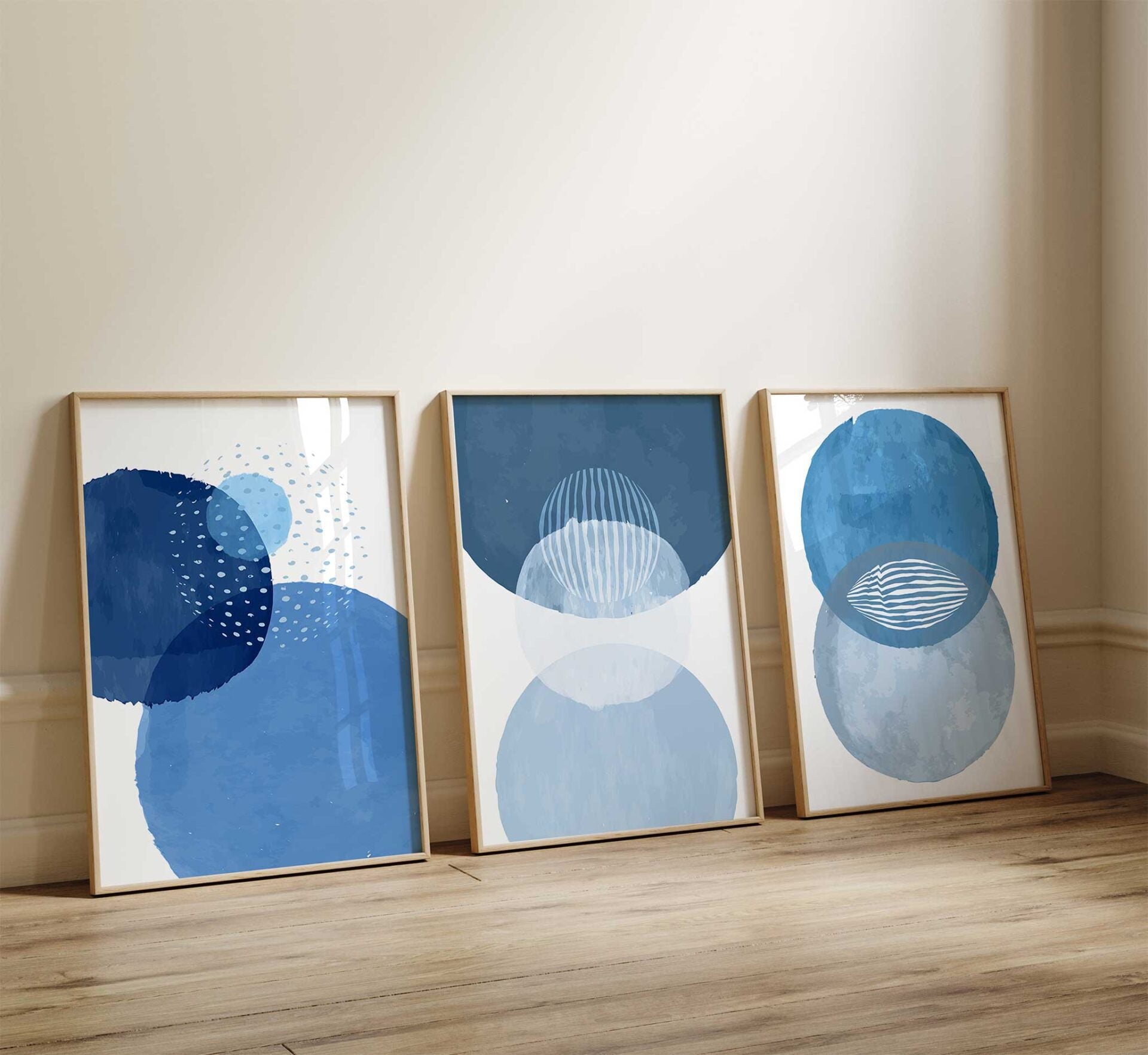 Aesthetic Blue Wall Art