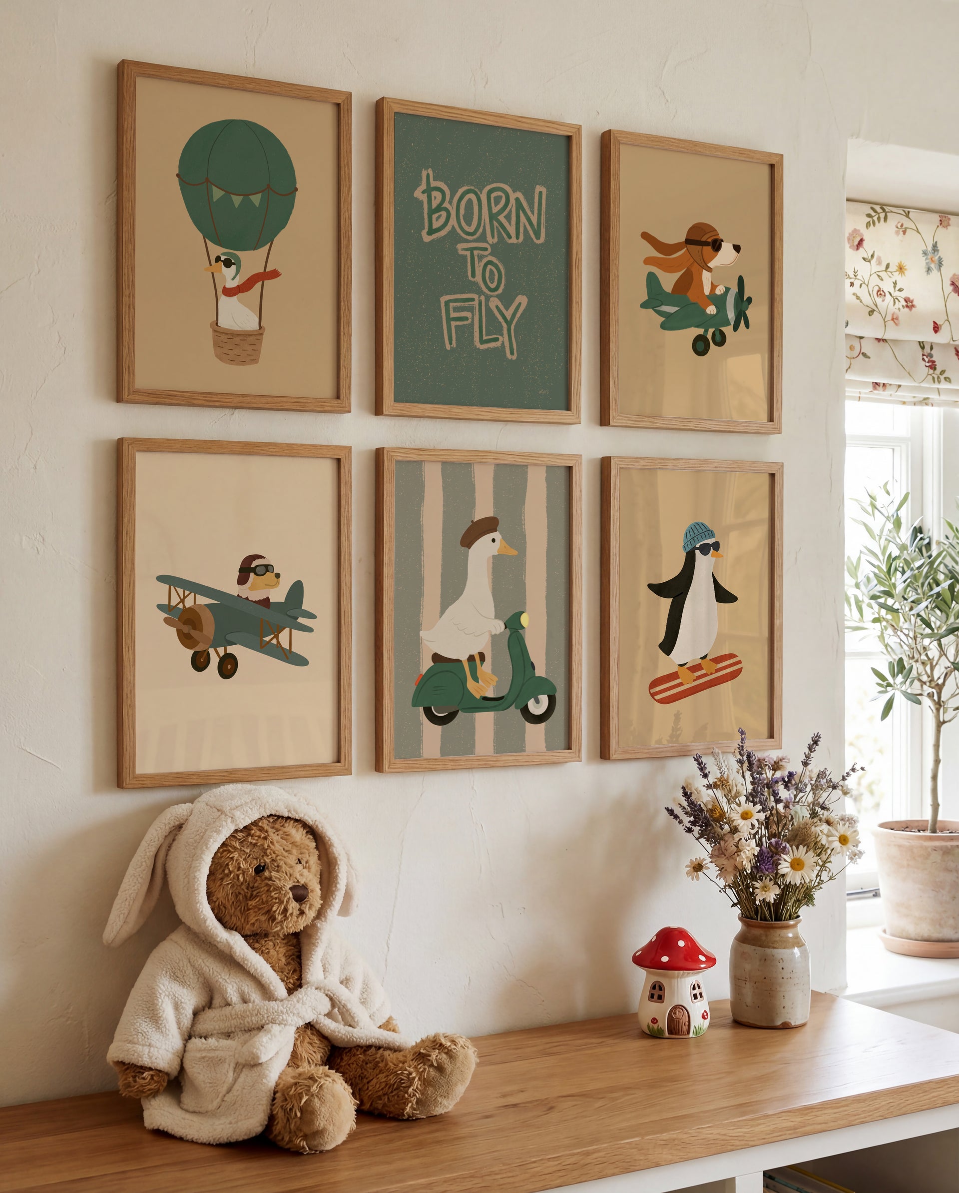 Born to Fly Wall Set
