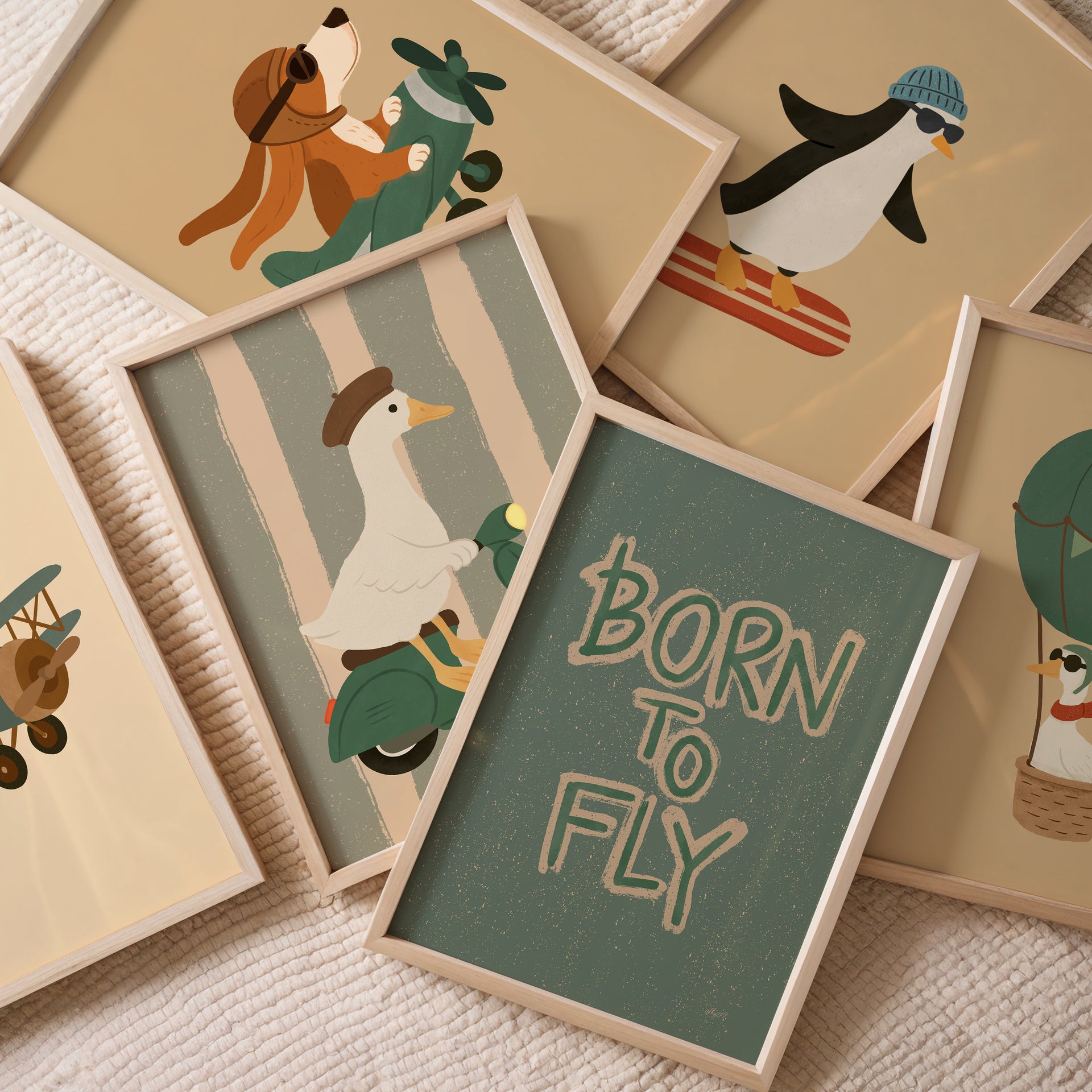 Born to Fly Wall Set
