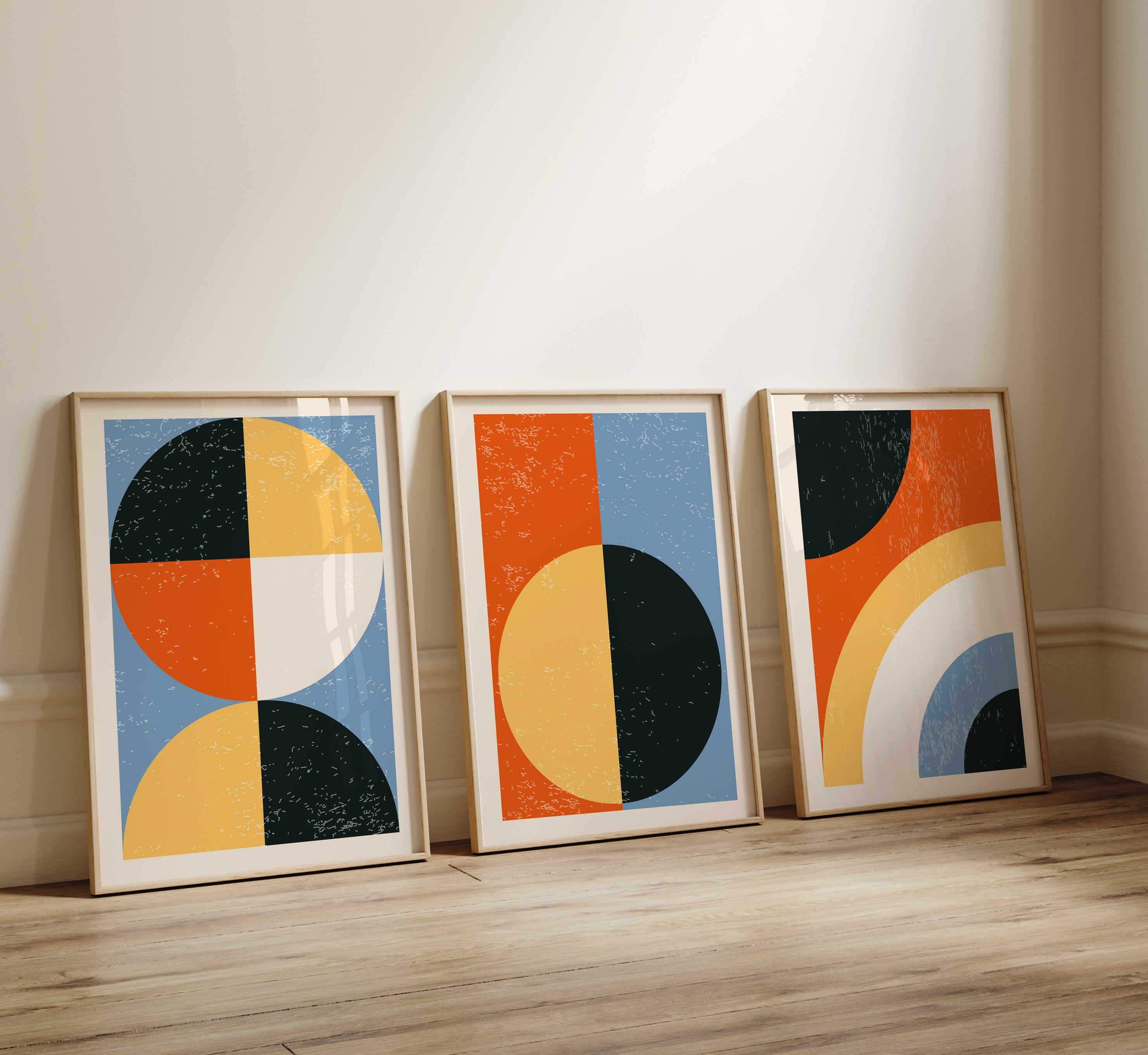 Modern Abstract Color Block Wall Art