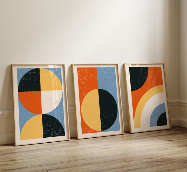 Modern Abstract Color Block Wall Art