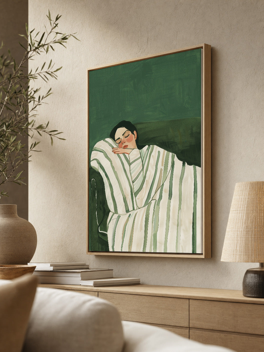 Peaceful Rest Framed Canvas