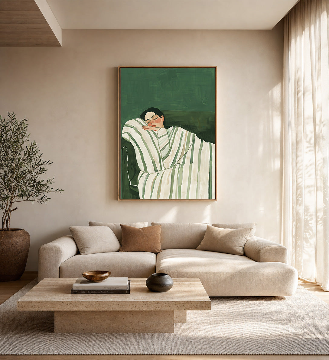 Peaceful Rest Framed Canvas