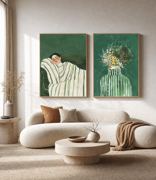 Quiet Elegance Framed Canvas
