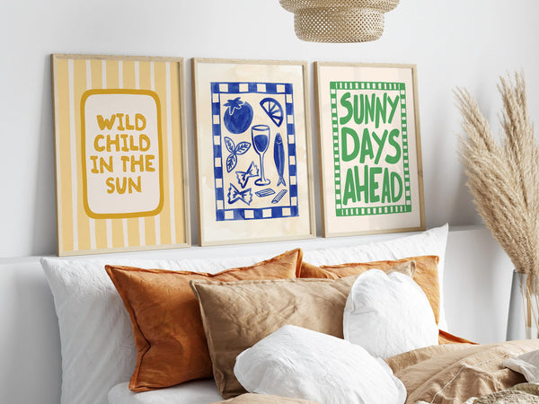 Vibrant Summer Quotes Wall Art