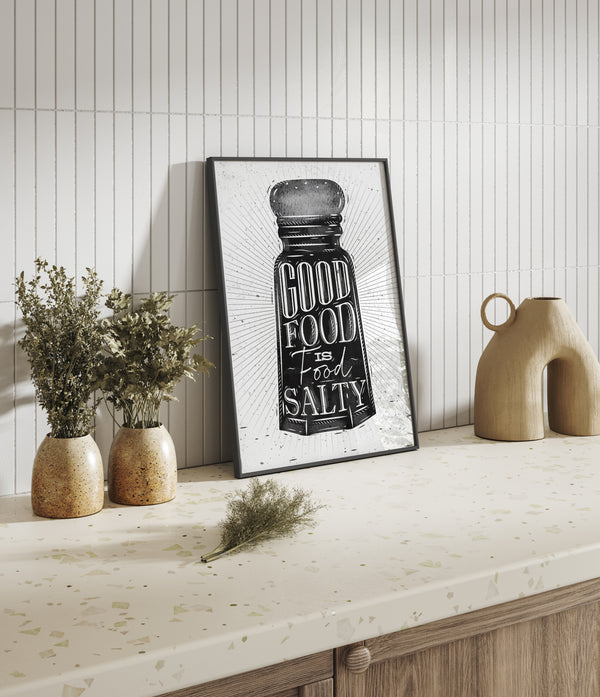 Black and White Kitchen Wall Art