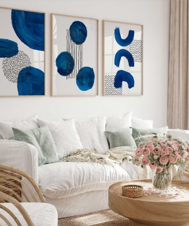 Blue Elegance Wall Frames