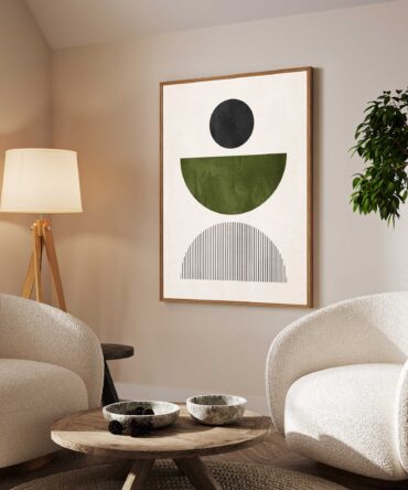 Abstract Patterning Framed Canvas