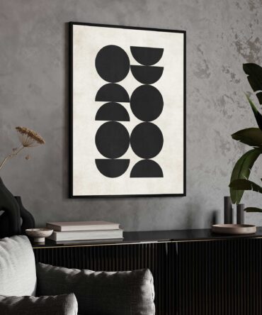 Abstract Totem Framed Canavs