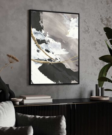 Black And White Framed Canvas