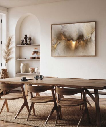 Golden Haze Framed Canvas